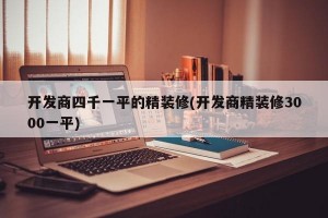 开发商四千一平的精装修(开发商精装修3000一平)